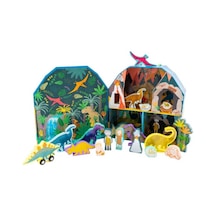 Floss & Rock Ahşap Figürlü Oyun Kutuları Dino 45p6472