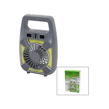Bay 2in1 Mini Fan - Fener Usb Şarj 2 Kademe Hız Lamba 4 Fonksiyon - 10w Su Geçirmez Taşıma Kulp Mini Vantilatör Gs