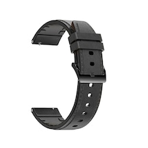 Microcase Amazfit Balance İle Uyumlu Tokalı Deri Kordon Kayış - K