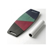 Renkli Denge Tahtası Balance Roller Board Sörf Eğitim Tahtası Kaykay Eğitim Tahtası 73 X 31 Cm Rb04 Çok Renkli