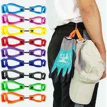 Mavi Çalışma Emniyet Klipsi Eldiven Döngü Anti-kayıp Kapmak Eldiven Klipsi Askı Kemer İnşaat Kelepçesi Eldiven Klipleri Emek İş Tutucu