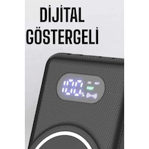 10.000 Mah Powerbank 4 Portlu Hızlı Şarj Dijital Göstergeli Siyah