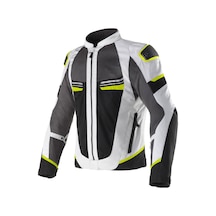 Clover Airjet-6 Korumalı Yazlık Motosiklet Montu Gri Siyah Sarı