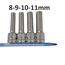 H Rico 4 Parça 1/2 Uzun Lokma 8-9-10-11mm