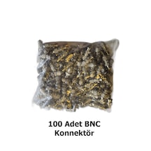 Bnc Konnektör 100 Adet - Kamera Güvenlik Sistemleri İçin Vidalı Bnc Konnektör Seti