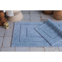 Apricitas 2 Li Banyo Paspası Frame Mavı Mavi