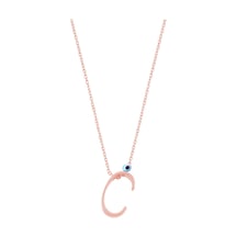 Cosar Silver 925 Ayar Harf Kolye Rose