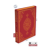 Kuranı Kerim Bilgisayar Hatlı Bordo Renk Cami Boy - Merve Yayınla