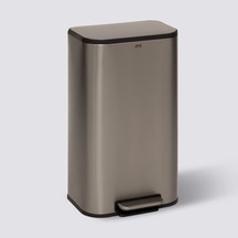 Titan 30 Lt.çöp Kutusu/çelik Antrasit Gri