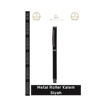 Kalem Lazer Baskı Uyumlu Mat Profesyonel Prestijli Kurumsal Şık Ofis Metal Roller Kalem Siyah