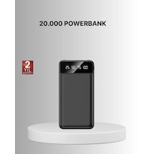 Taşınabilir 20.000 Mah Hızlı Şarj Powerbank 4 Çıkışlı Siyah 49765432