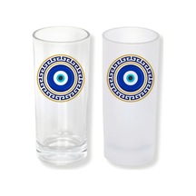 Nazar Boncuklu Buzlu Ya Da Buzsuz Seçenekleriyle Rakı Bardağı