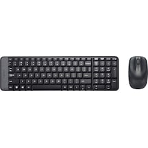 Mk220 Kablosuz Türkçe Klavye Mouse Seti - Siyah