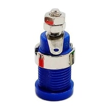 4mm Korumalı Mavi Born Jack - 10 Adet