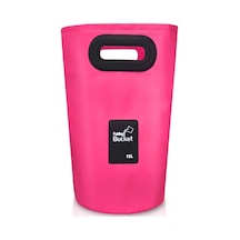 Sones Outdoor Taşınabilir Katlanır Lavabo Pvc Katlanır Kova, Kapasite: 15l Kırmızı Gül Kırmızı