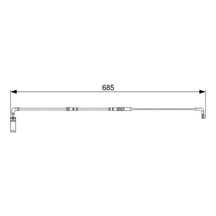 Bosch 1987473003 Balata Fişi Arka Bmw E60 E63 E64 34356789493 1 Takım