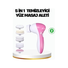 5 İ 1 Arada Yüz Temizleme Cihazı Masaj, Fırça, Peeling Ve Krem Uygulama Atlı