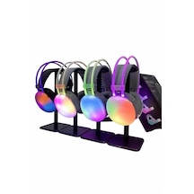 Mey İthalat Rgb Işıklı Yüksek Ses Kaliteli Kablosuz Kulak Üstü Bluetooth Kulaklık