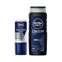 Men Erkek Roll-on Deodorant Derma Control Clinical 50ml, Deep Dimension Duş Jeli 500ml, Damat Bohçası