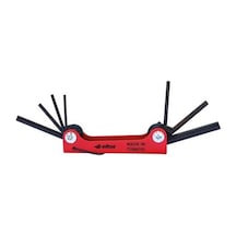 Çakı Alyan Seti, 7 Parça, Katlanabilir Anahtarlık Tipi, Isıl İşlem Görmüş, Krom Vanadyum Çelik, Korozyon Dirençli, Ergonomik, Kompakt Ve Şık, Fonksiyonel El Aleti Hex
