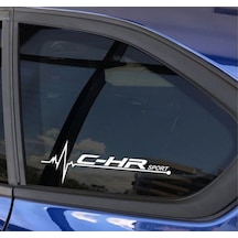 Toyota C-Hr Yan Cam Sticker Oto Kapı Çıkartma 20Cmx7Cm