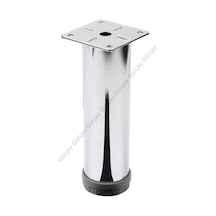Gürçayhırdavat Metal Mobilya Ayağı Krom Çap 42Mm - 15Cm (4 Adet)