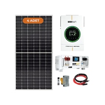 Mexxsun 4 Kw Hazır Solar Enerji Paketi Lityum Depolamalı