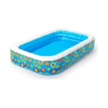 Bestway Funky Floral Şişme Aile Havuzu Jumbo Boy Okyanus Desenli Çok Renkli