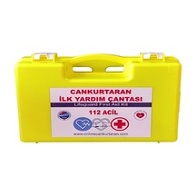 Cankurtaran İlk Yardım Çantası Pvc Yönetmeliğe Uygun Sarı