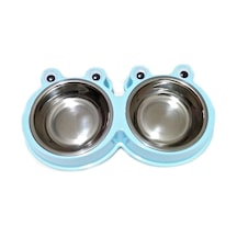 Ally Renkli Tasarım İkili Kedi Mama Su Kabı 2 x 160 ML