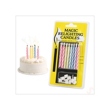 Altlıklı Sönmeyen Sihirli Mum - 6,5 Cm X 10 Adet