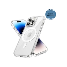 Apple Uyumlu iPhone 14 Pro Max Şeffaf Magsafe Kılıf Safe Şeffaf