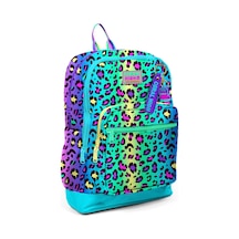 Coral High Kids Renkli Leopar Desenli Okul Sırt Çantası 23769 Çok Renkli