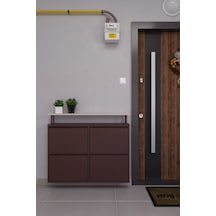 Ceha Tablalı 4'lü Metal Ayakkabılık - Kahverengi K.AYK-2.4/J/P 8317