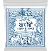 Ernie Ball Clear Silver Klasik Gitar Teli