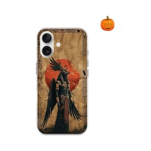 Apple Uyumlu iPhone 16 Şeffaf Kılıf Antik Mısır 7 Tasarımlı