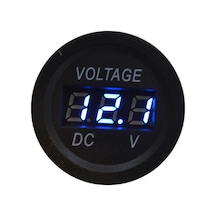 12v 24v Dc Voltmetre Yuvarlak Düz