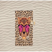 Leopar 80x150 Su Emici Kum Tutmaz Plaj Havlusu &banyo Havlusu