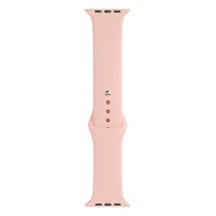 Apple Watch Uyumlu  42mm Band Serisi Klasik Kordon Silikon Strap Kayış - Vintage Rose