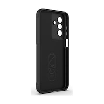 Zore Galaxy A26 Kılıf Esnek Tpu Oyuklu Arka Yüzey Tasarımlı Zore Etnik Silikon Kapak - Koyu Yeşil