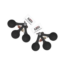 6'lı Siyah Ölçü Kaşığı Seti 2 X 3 Lü Takım 30 Ml Plastik Gıda Ölçüm Kaşığı Kahve, Mama, Baharat Ve Toz Karışımlar İçin Gıda Temasına Uygun Pratik Plastik Kaşık