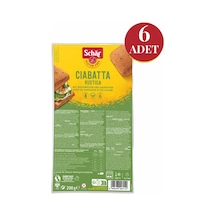 Schar Ciabattine Rustiche Glutensiz Esmer Ekmek 6 x 200 G