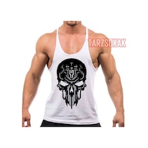 Tarzsokak Gym Tank Top Fitness Sporcu Atleti Gym144 Beyaz
