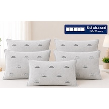 5li Aile Seti Lüx Medikal Ortopedik Visco Dolgulu Yastık 50x70 Çok Renkli