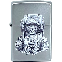Zippo Astronaut Monkey Dizayn Çakmak Gri