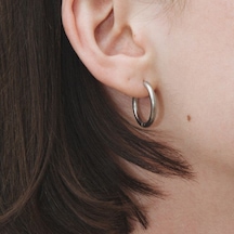 Heppii 16 Mm Cerrahi Çelik Halka Küpe Gümüş Renkli