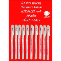 0.5 Mm Iğne Uç Siyah Tükenmez Kalem 10 Adet Yeni Seri Yeni Üretim Türk Malı Pensan 2305 Siyah Kırmızı