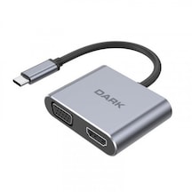 Dark Dk-Ac-U31Xmst USB 3.1 Type C To Vga Hdmı Erkek-Dişi Mst USB