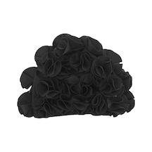 Suntek Yüzme Şapkası Çiçek Yaprakları Trendy Plaj Siyah