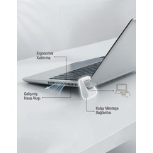 Ergonomik Laptop Yükseltici Menteşe 2 Parça